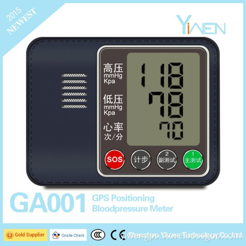 Elder Use GPS Tracking Data Auto upload Smart Step Calculation SOS Blood Pressure Monitor with Cloud Storage & Android/IOS APP